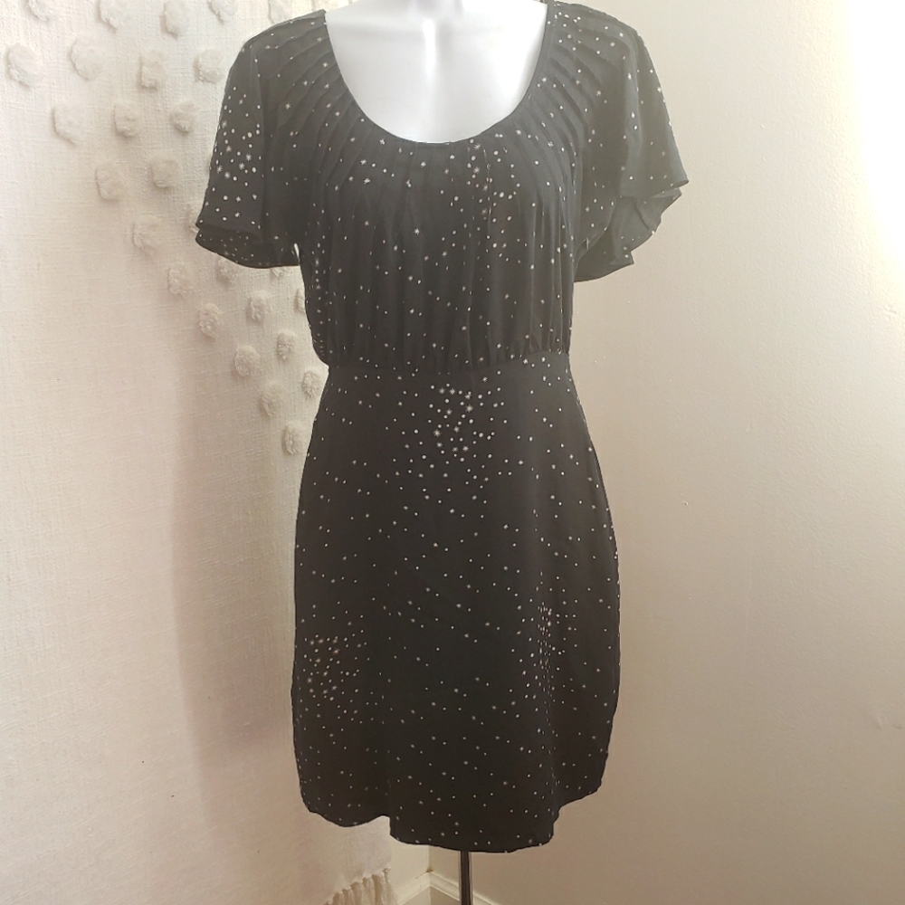 Madison Marcus Black W/ White Stars Dress